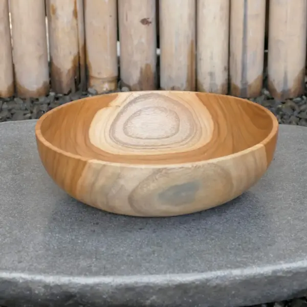 Product image 1 of the product “Wooden bowl, made of teak wood, 20 cm dia. ”